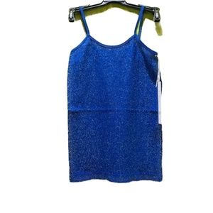 Brand new with tags blue and gold sparkly top